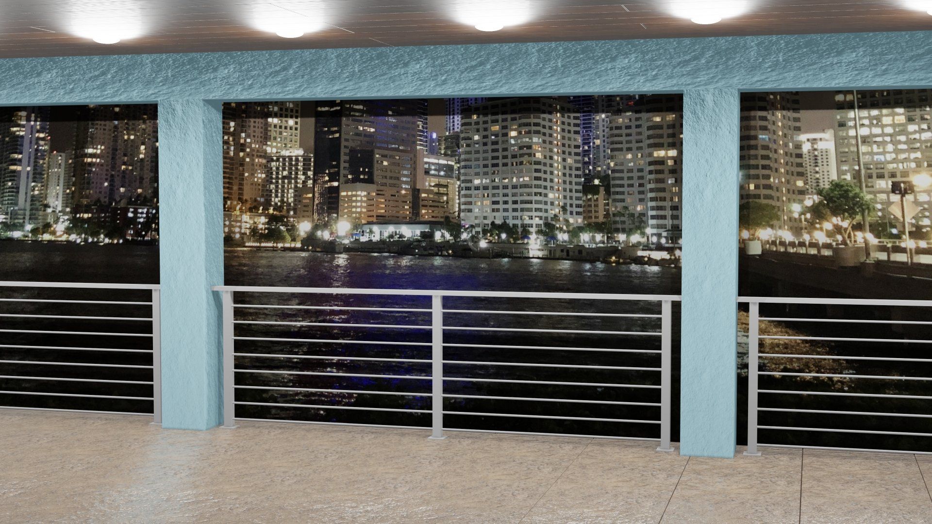 Horizontal Picket Railing has sideways pickets made to be Horizontal Picket Railing Welded Aluminum