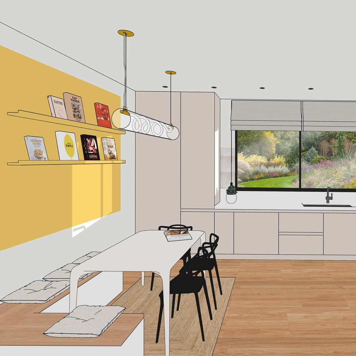 Conseils et correction des plans pour cette maison neuve afin de garantir le bien-être au quotidien de ses habitants.