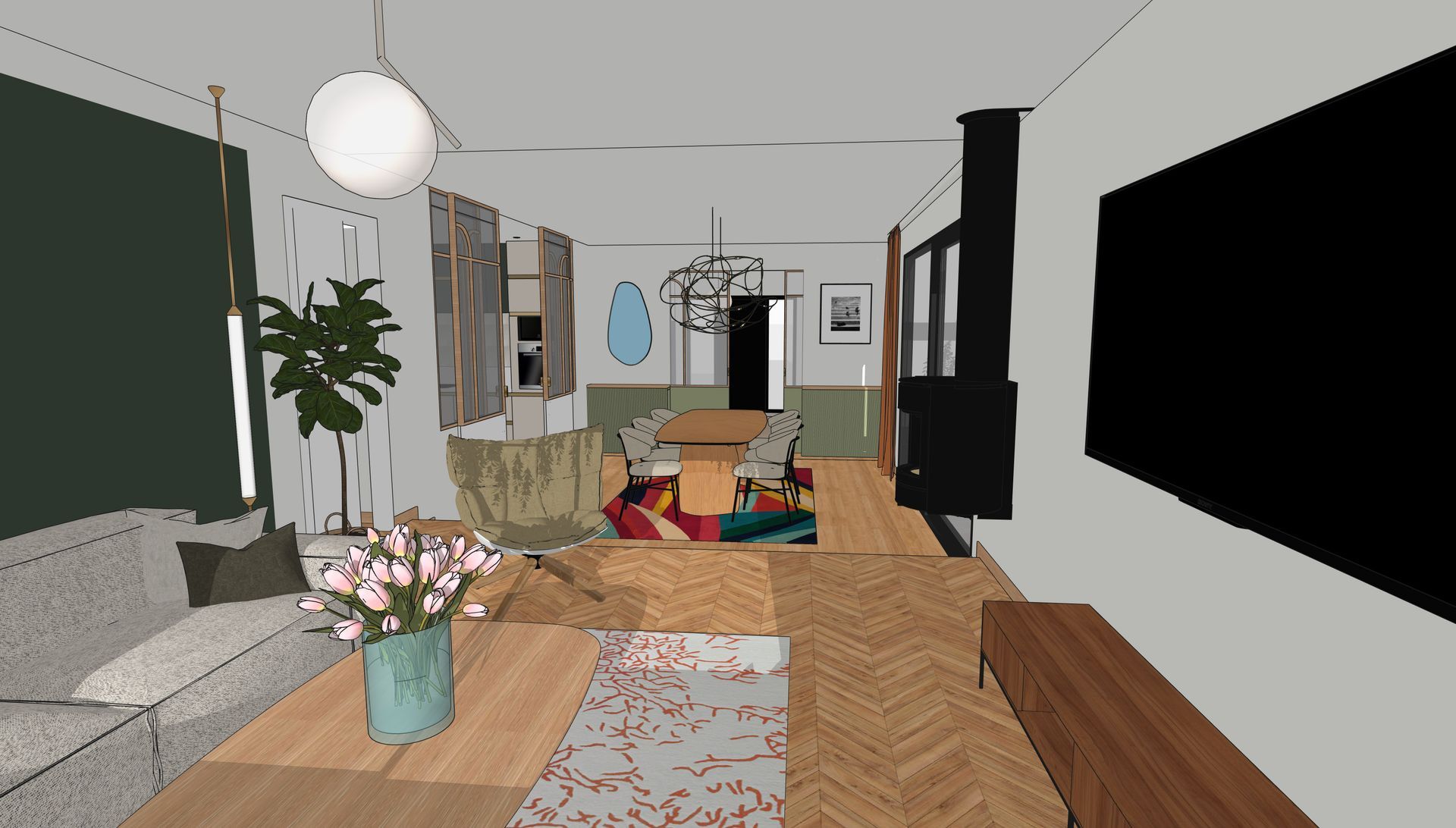 Aménagement d'intérieur apaisant