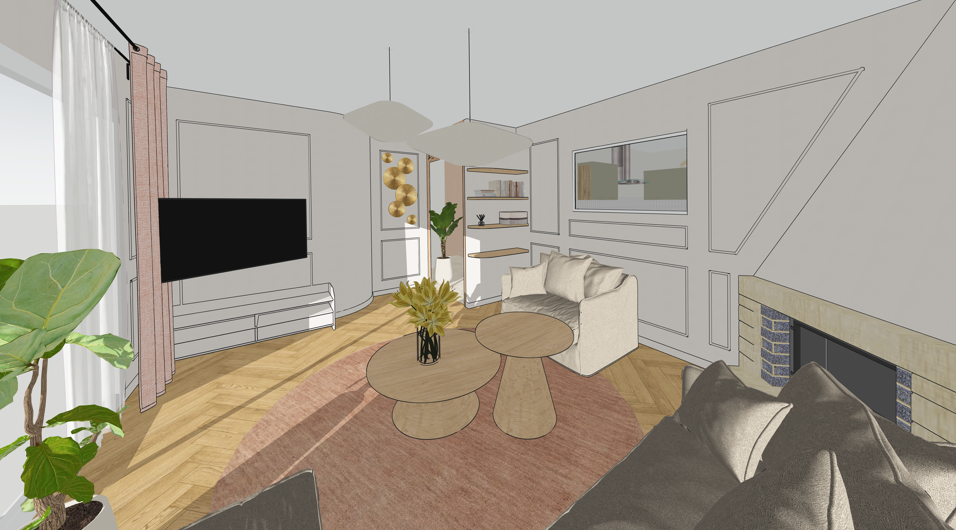 Aménagement d'intérieur couleurs