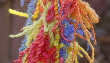 Eine spezielle Art Yarn Technik: wilder Zwirn Art Yarn Kurs Mainz