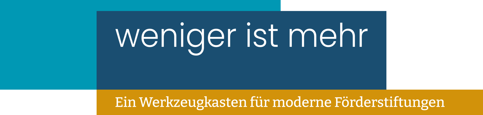 weniger ist mehr. Ein Werkzeugkasten für moderne Förderstiftungen