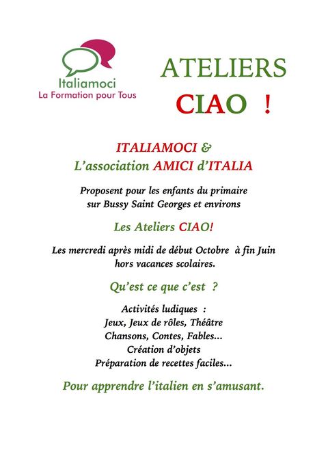 Atelier CIAO Ateliers CIAO