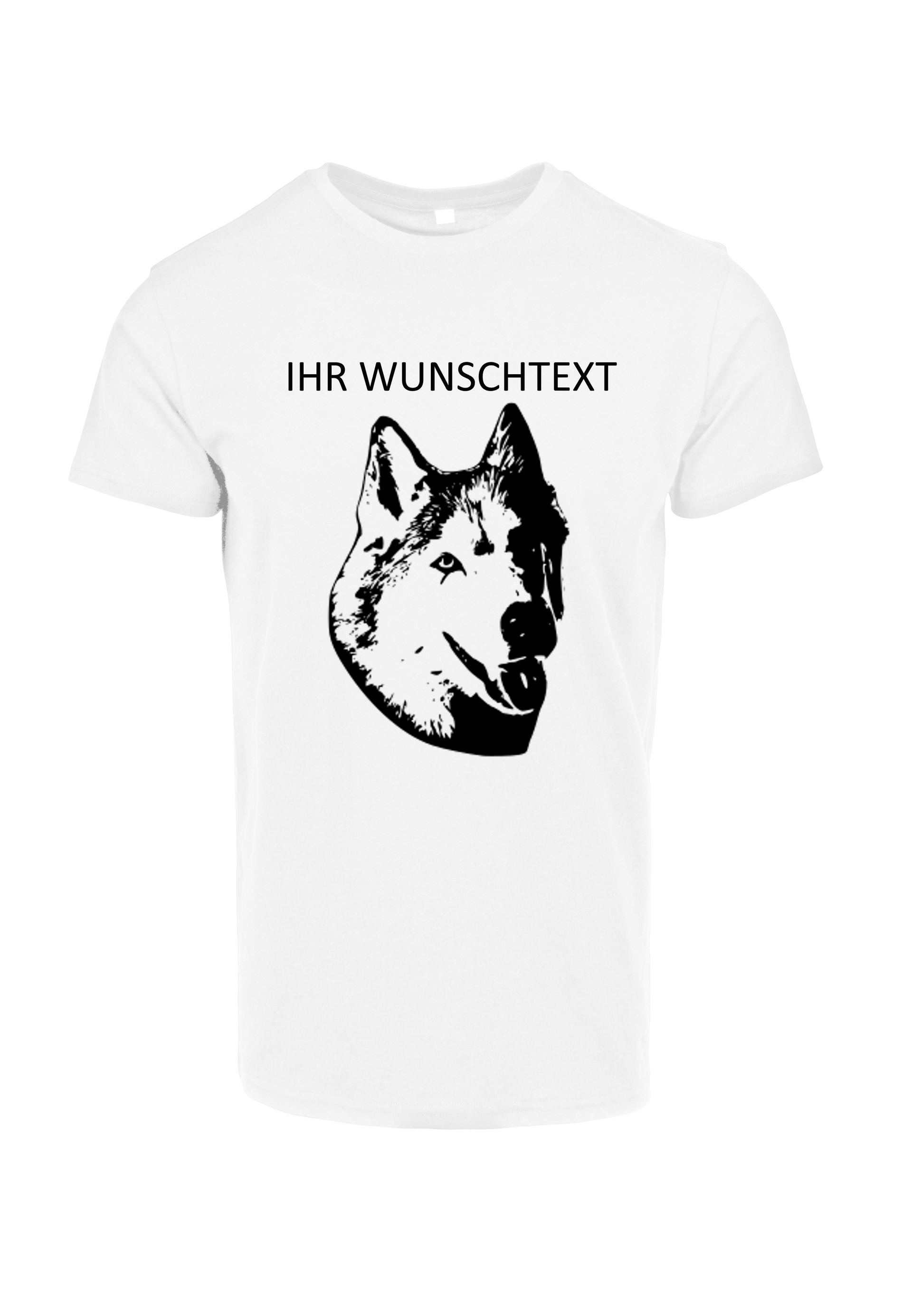 Weißes T-Shirt mit Hund