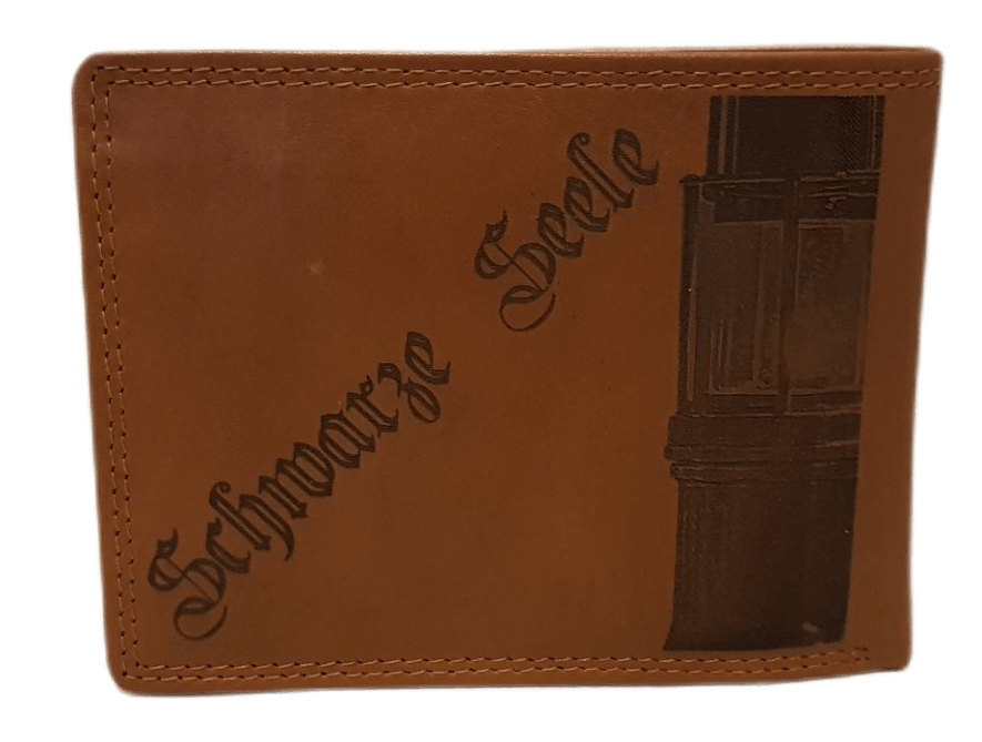 Ledergeldbörse mit Ruhrpott Fotogravur