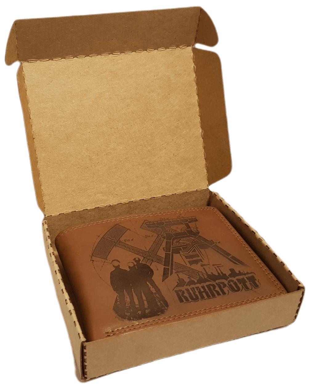 Pappschachtel als Geschenkverpackung für Geldbörsen