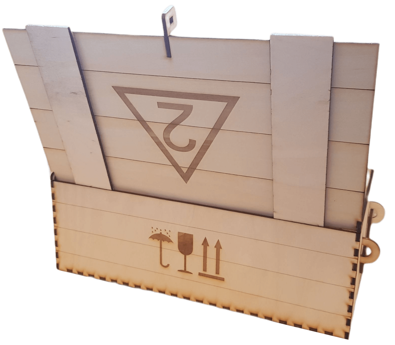 Munitionskiste aus Holz als Geschenkverpackung für Jacky 0,7L