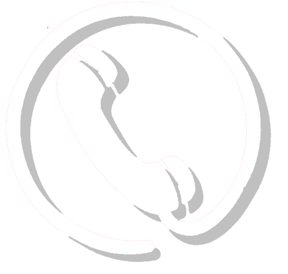Logo Telefonhörer in einem nach unter offenen Kreis. Darunter der Schriftzug Hotline. Alles in blau auf weißem Hintergrund.