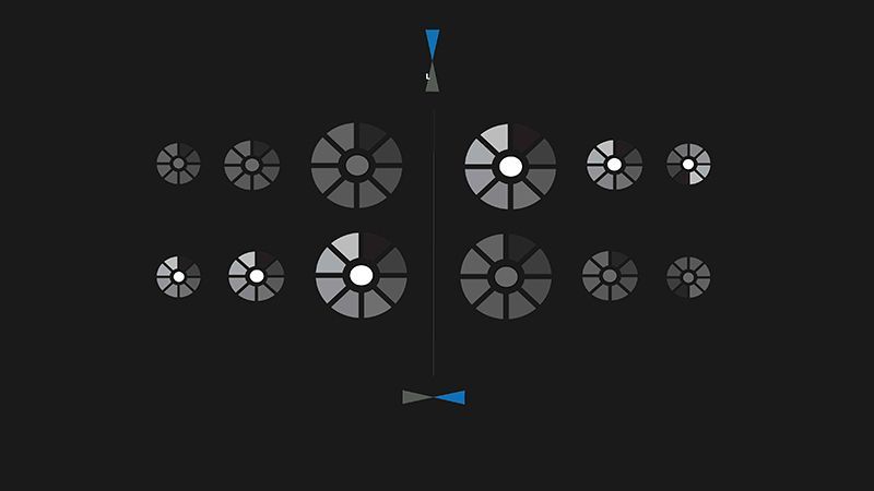 Beispiel für das One4All-Testbild für Nachtfehlsichtigkeit