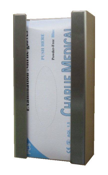 Edelstahl Halter für 1 Einweghandschuh Box Edelstahl Spender für 1 Handschuhbox