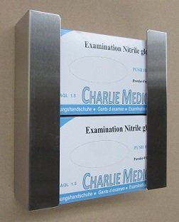 Edelstahl Wandhalter für Handschuheboxen Edelstahl Wandhalter für Handschuheboxen