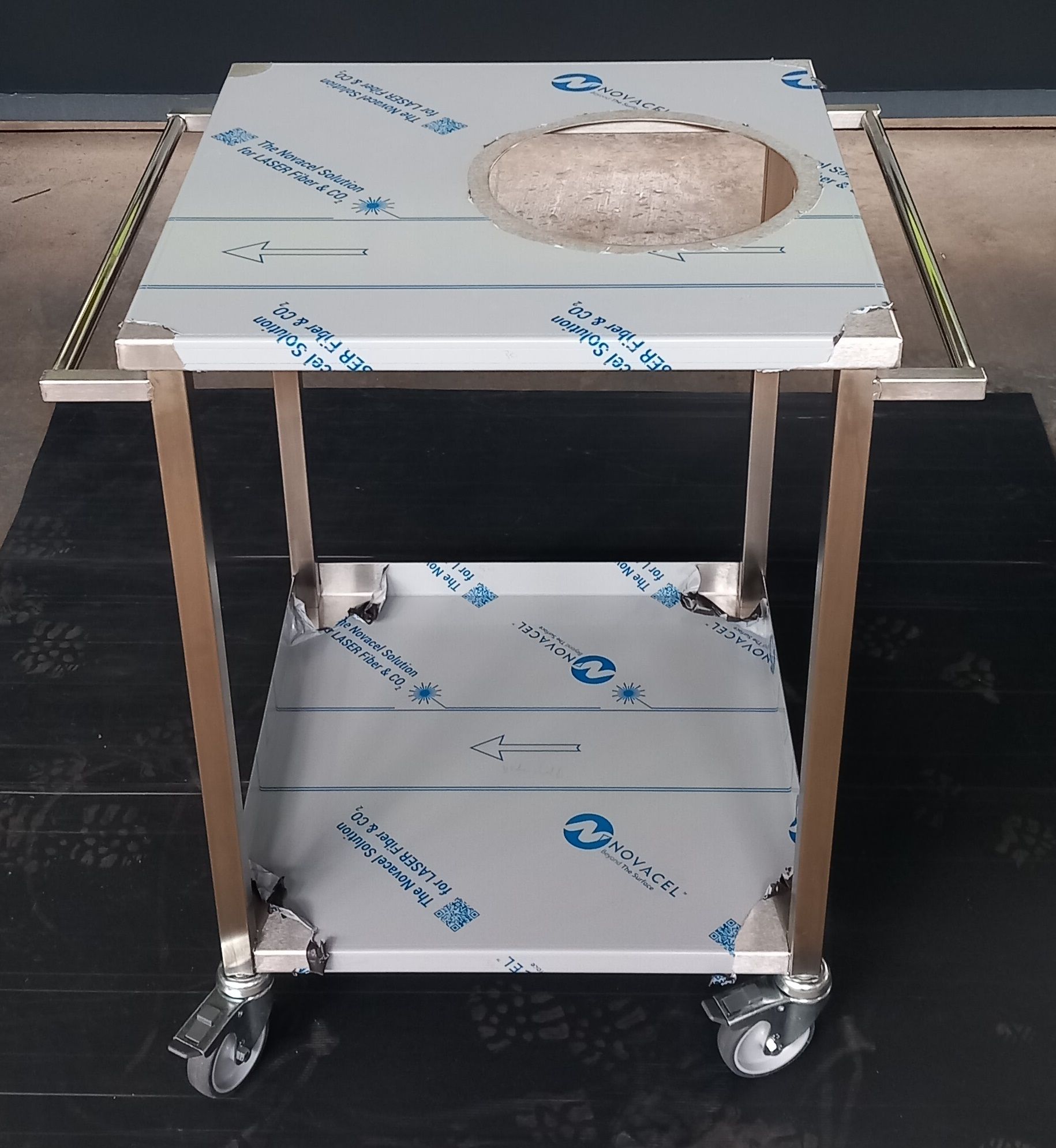 Wok-Wagen aus Edelstahl 304L Wok-Wagen aus Edelstahl 304L