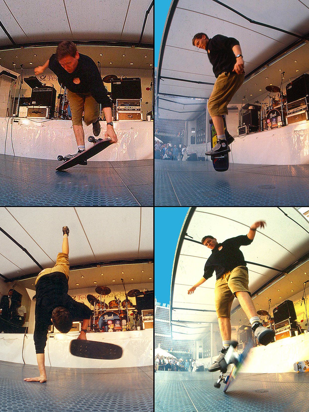 Skateboard Show, Messe-Köln. Freestyle Skateboarding, Guenter Mokulys, 1990.