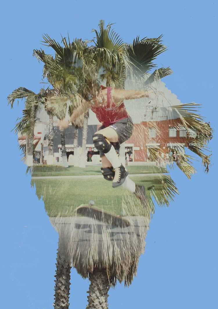 Skateboard Training, Venice Beach. Freestyle Skateboarding, Guenter Mokulys, 1992.