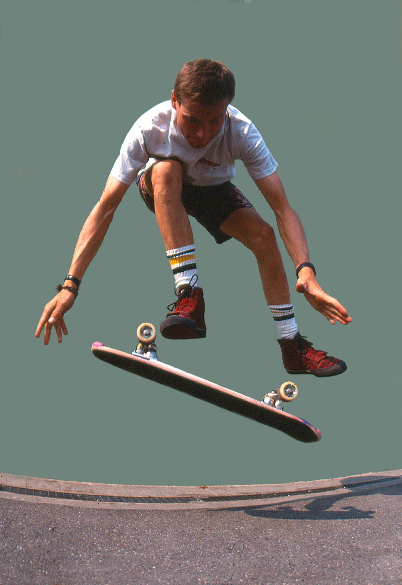 Sidewinder Transfer, Freestyle Skateboard, Guenter Mokulys, 1988.