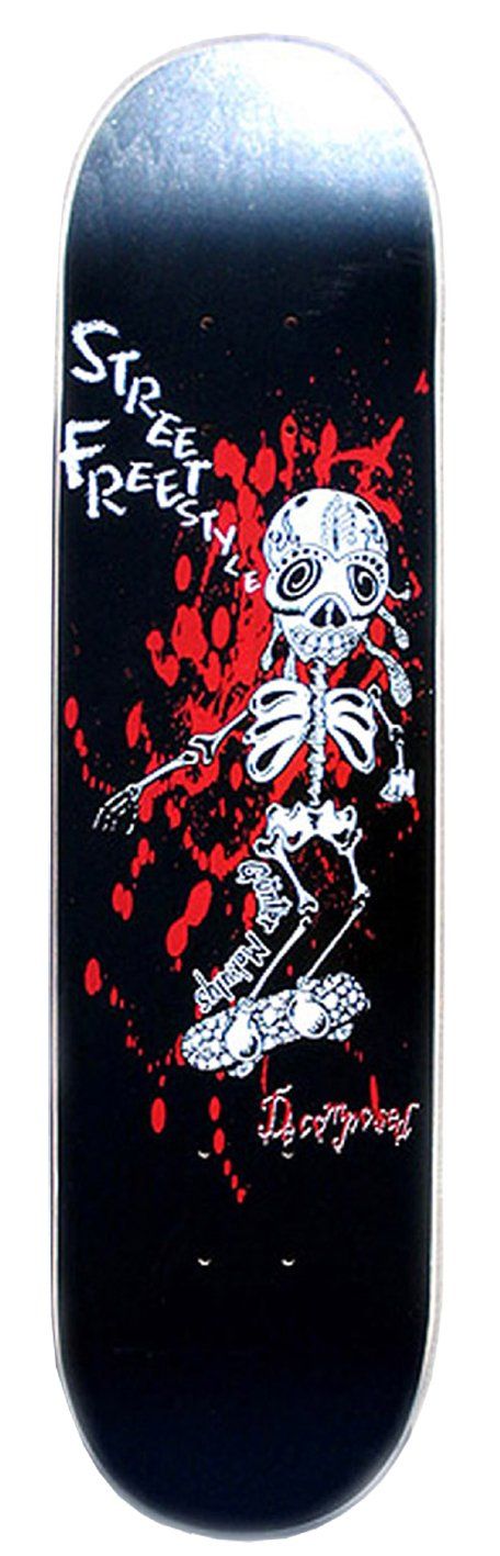 Pro-Model von Decomposed Skateboards. Freestyle Skateboarding, Guenter Mokulys, 2005.