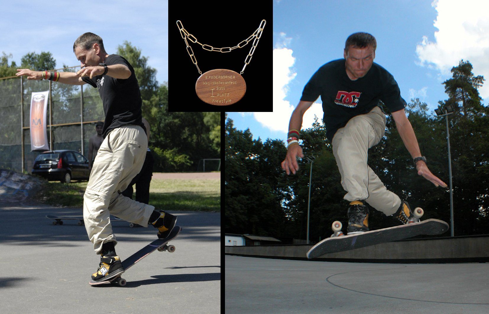 BBQ-Skateboard Contest in Paderborn. Freestyle Skateboarding, Guenter Mokulys, 2005.