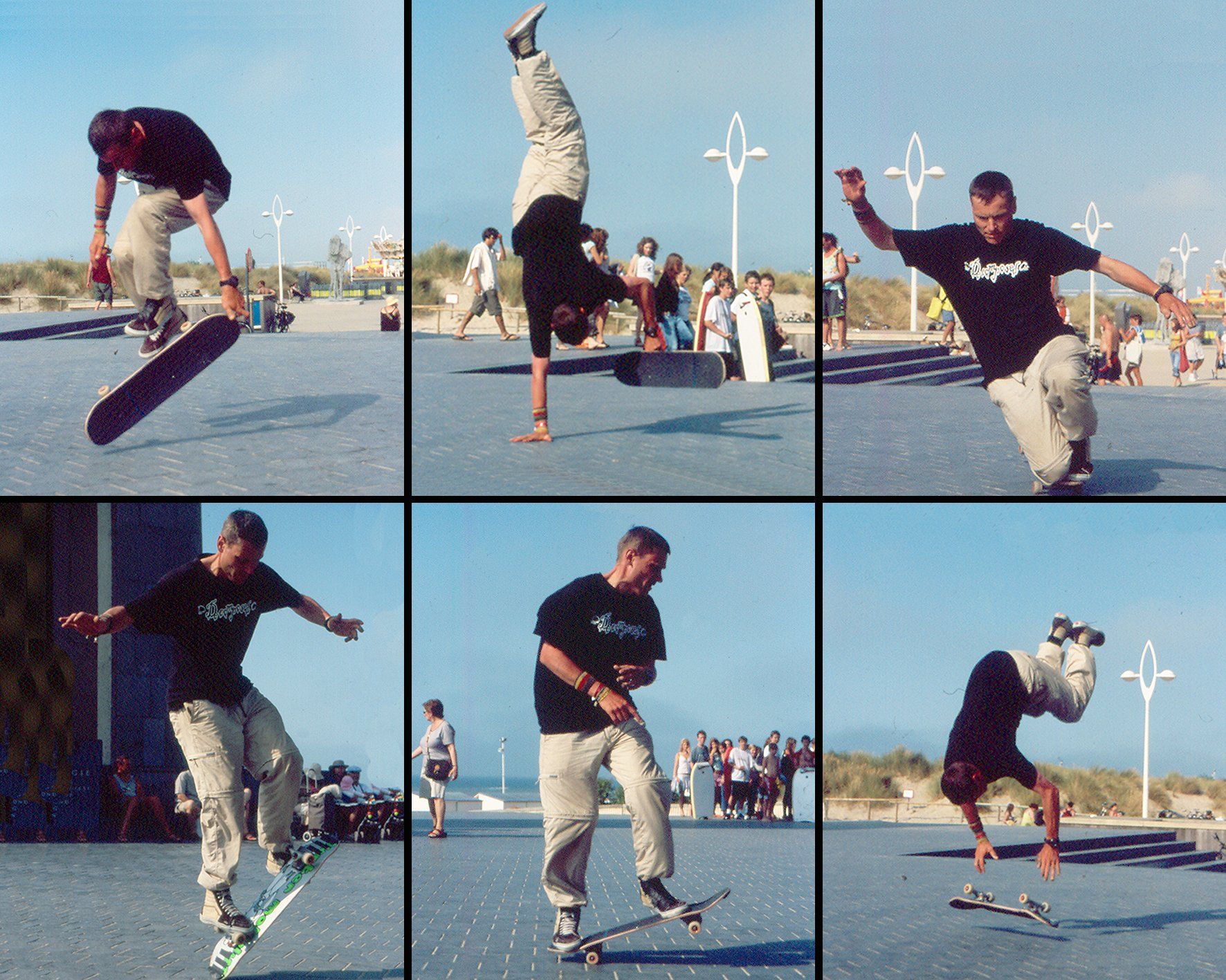 Training, Ostend, Belgien. Freestyle Skateboarding, Guenter Mokulys, 2006.