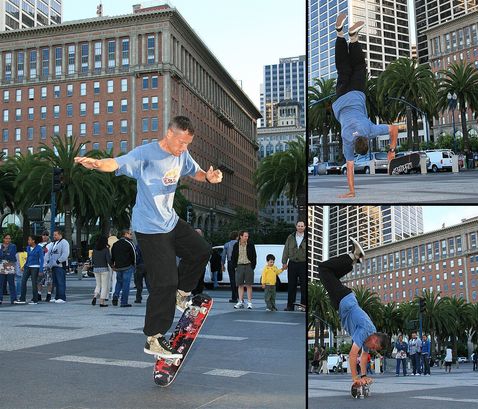 Training, San Francisco, Californien. Freestyle Skateboarding, Guenter Mokulys, 2007.