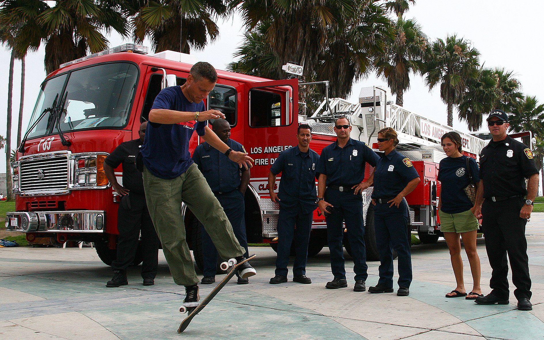 Skateboard Show, Venice Beach, Californien. Freestyle Skateboarding, Guenter Mokulys, 2007.