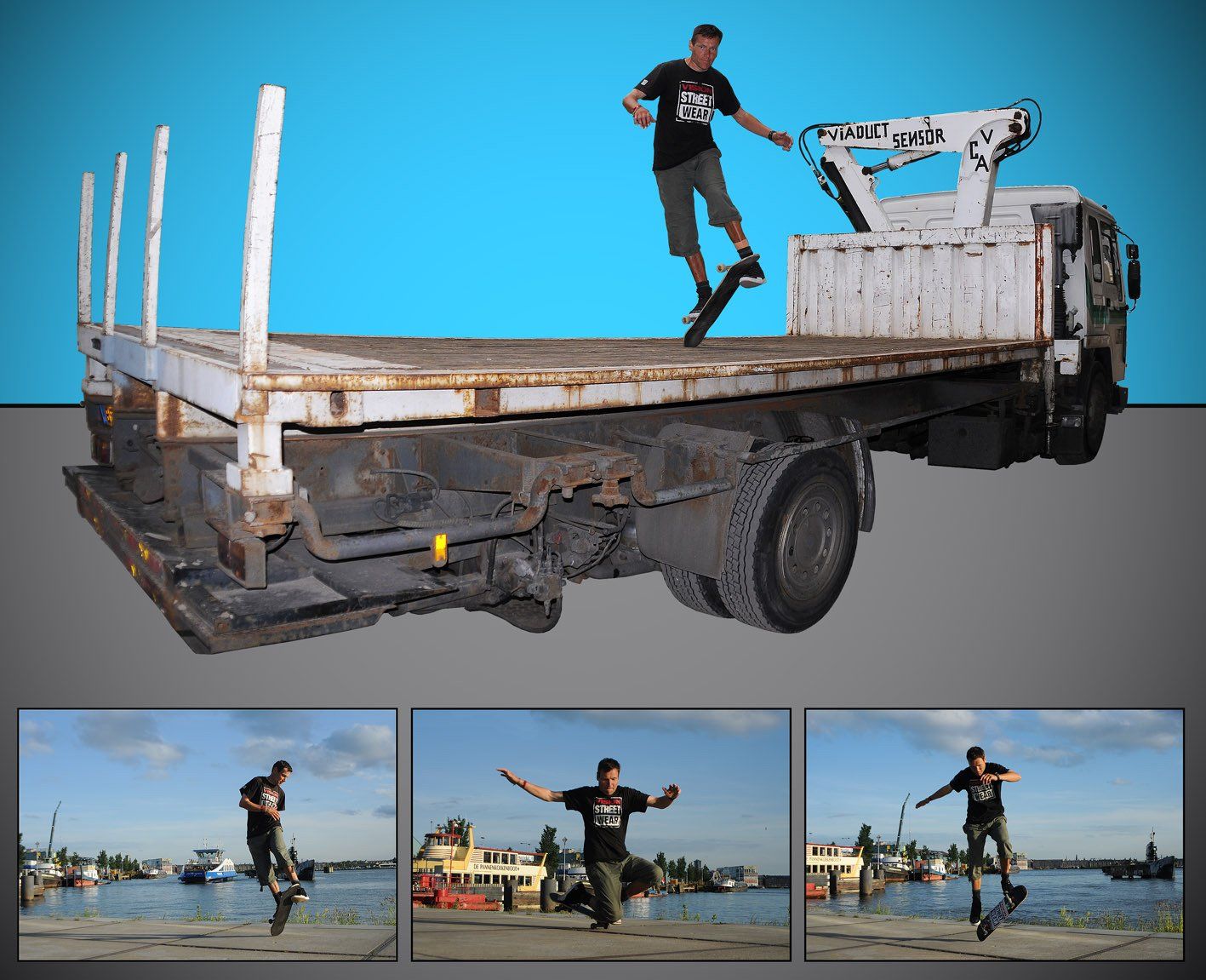 Skateboard Show in Amsterdam, Holland. Freestyle Skateboarding, Guenter Mokulys, 2009.