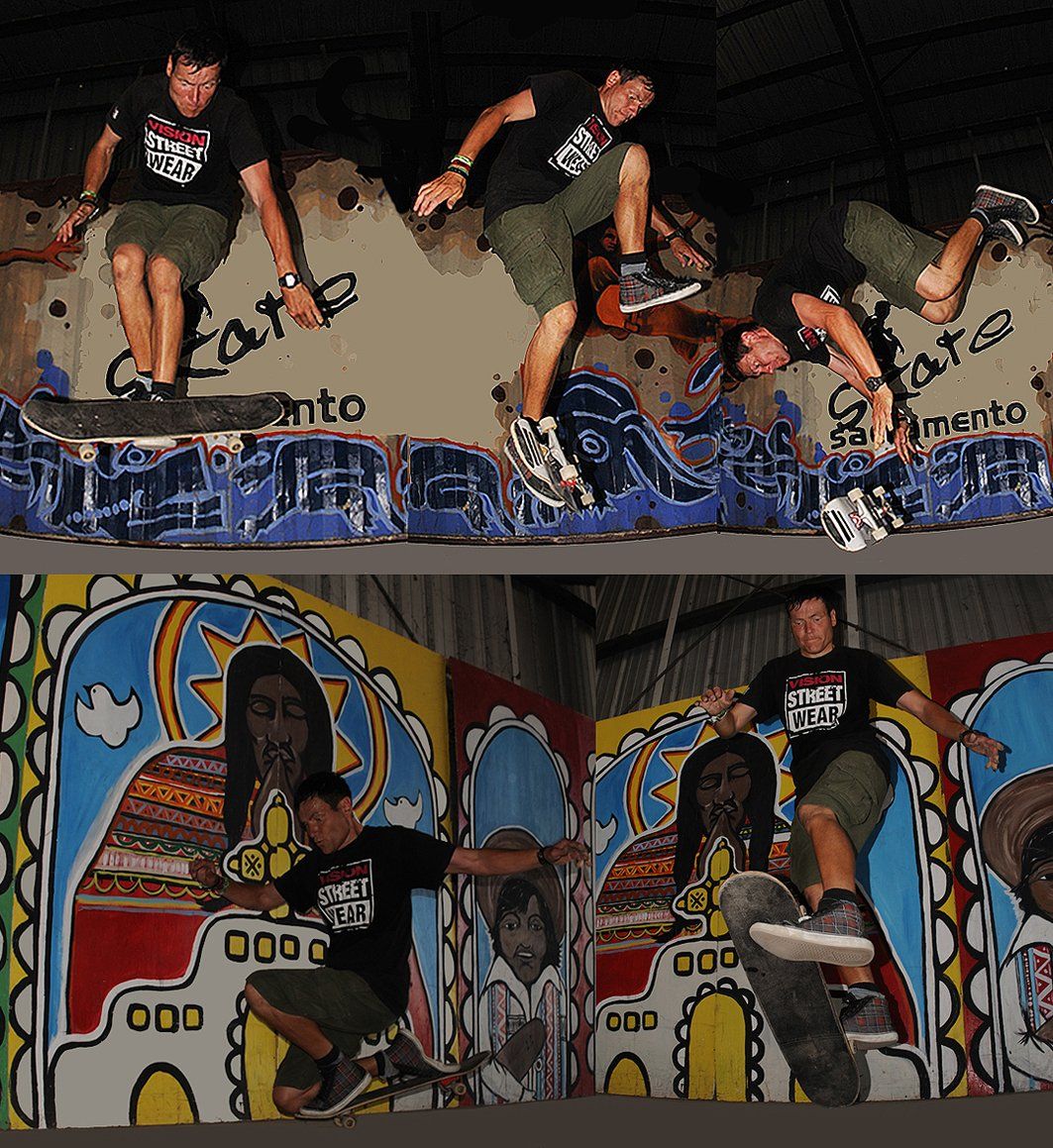 Skateboard Show in Sagramento, USA. Freestyle Skateboarding, Guenter Mokulys, 2009.