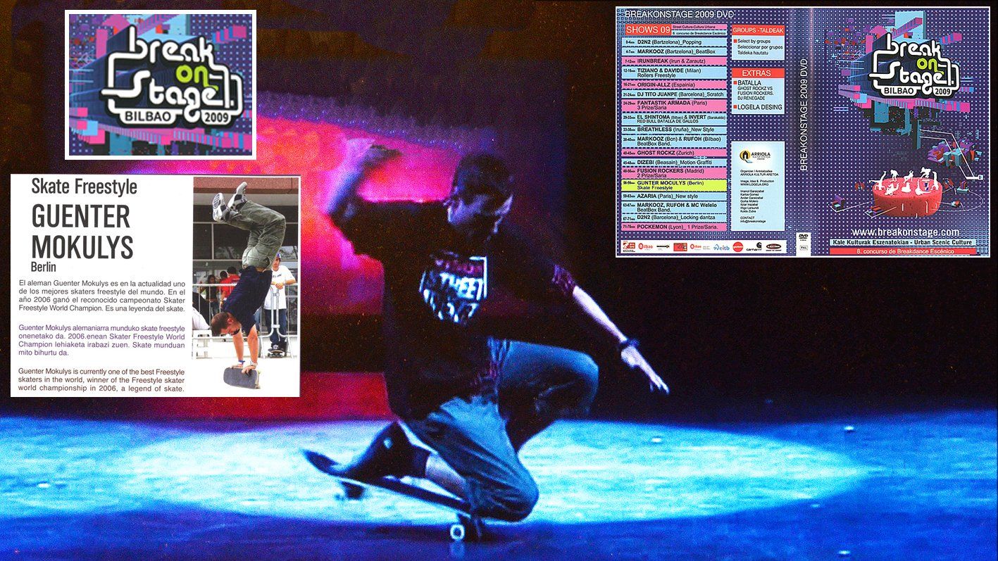 Bilbao, Spanien. Skateboard Show. Freestyle Skateboarding, Guenter Mokulys, 2009.