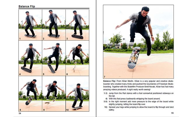 Freestyle Skateboard Book Part-1 Kilian Martin in the Book