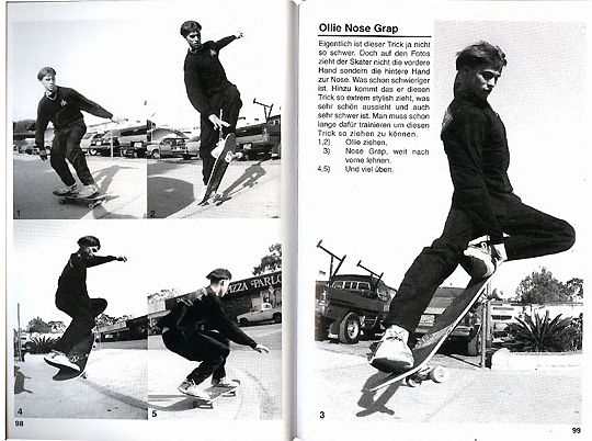 Flatland Skateboard Buch. Ollie Tricks
