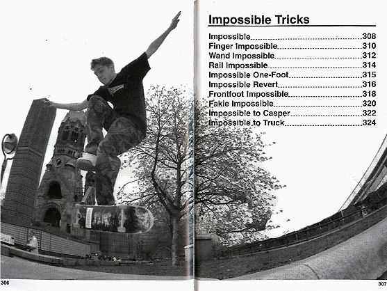 Flatland Skateboard Buch. Impossible Tricks