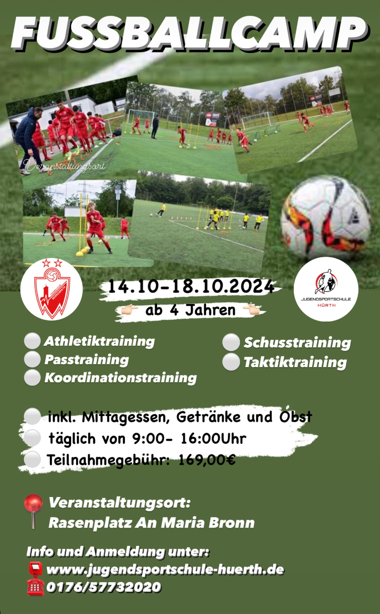 Fußballcamp vom 14. - 18.10.2024