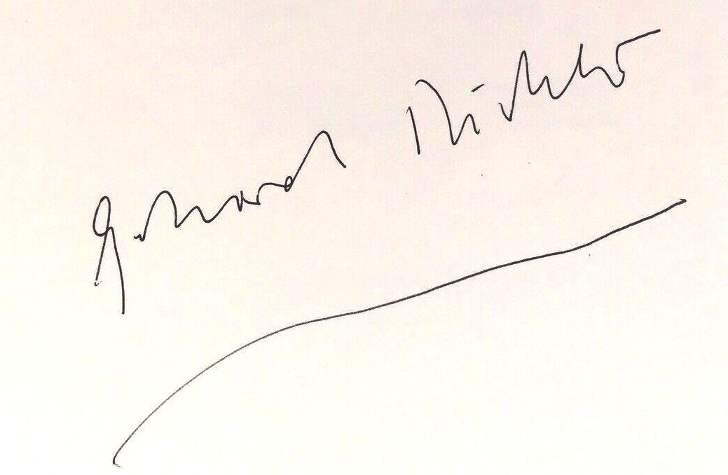 Gerhard Richter, signature Gerhard Richter, signature