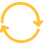 Icon mit einem Kreis dargestellt aus zwei Pfeilen.