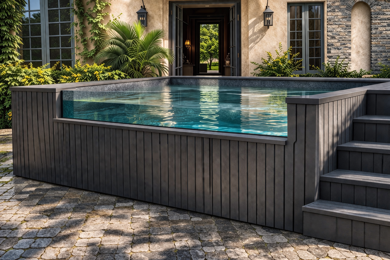 mini piscine design hors-sol
