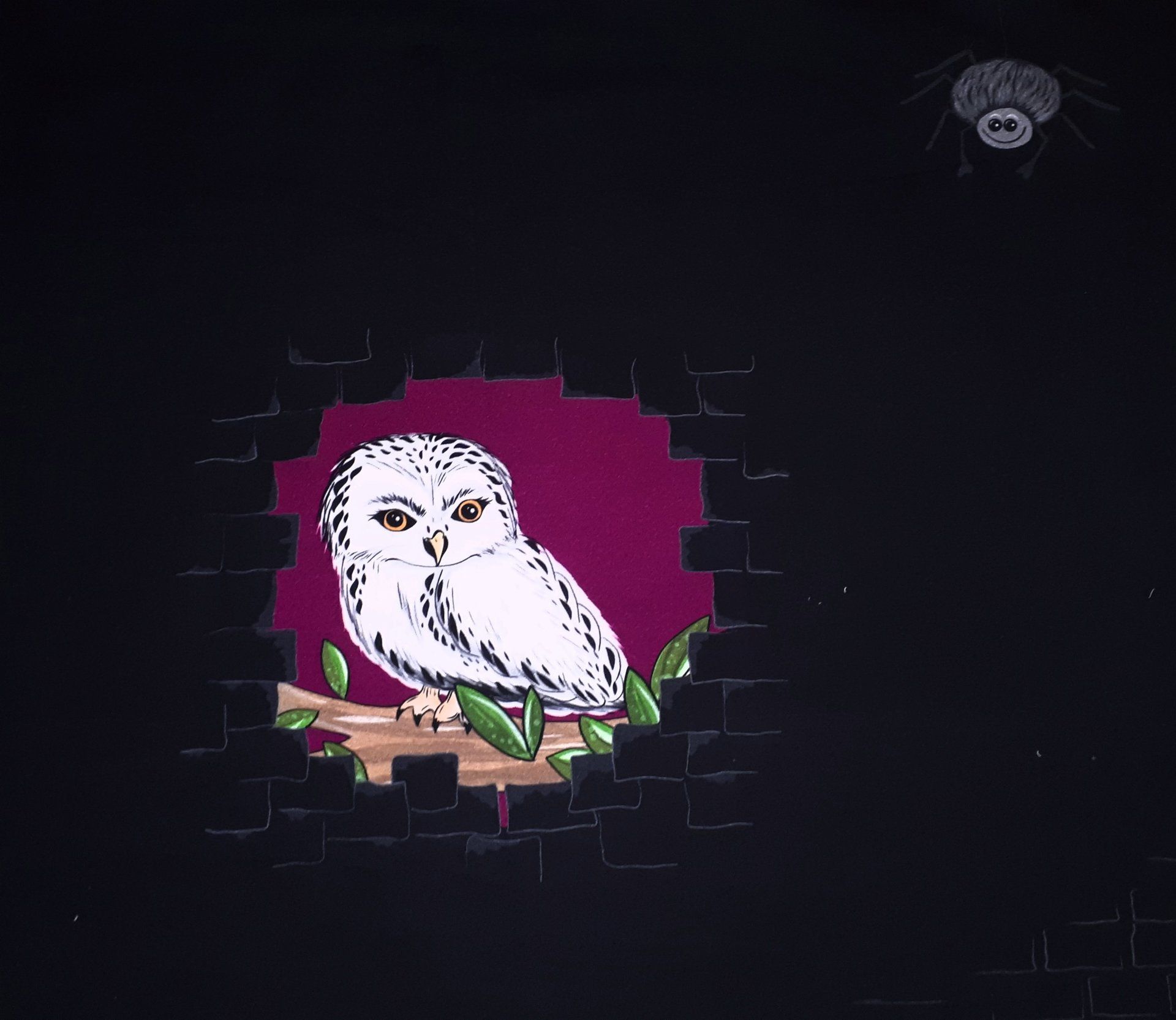 hocus pocus eule #black-pink
