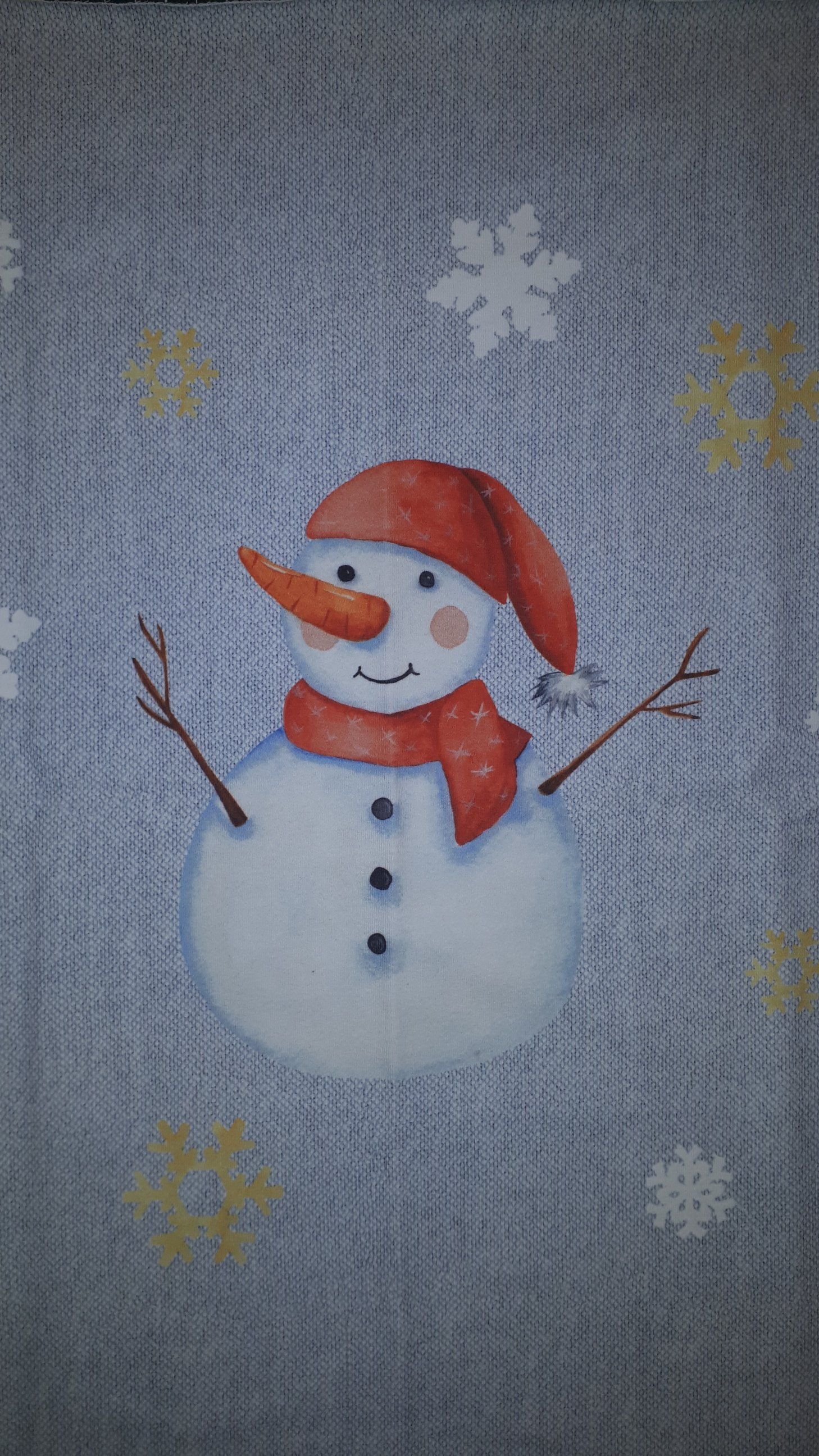 Schneemann mit Mütze
