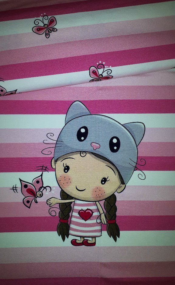 Panel Katzenmädchen #pink