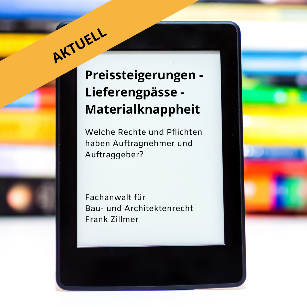 Details + buchen ... Preissteigerungen - Lieferengpässe - Materialknappheit