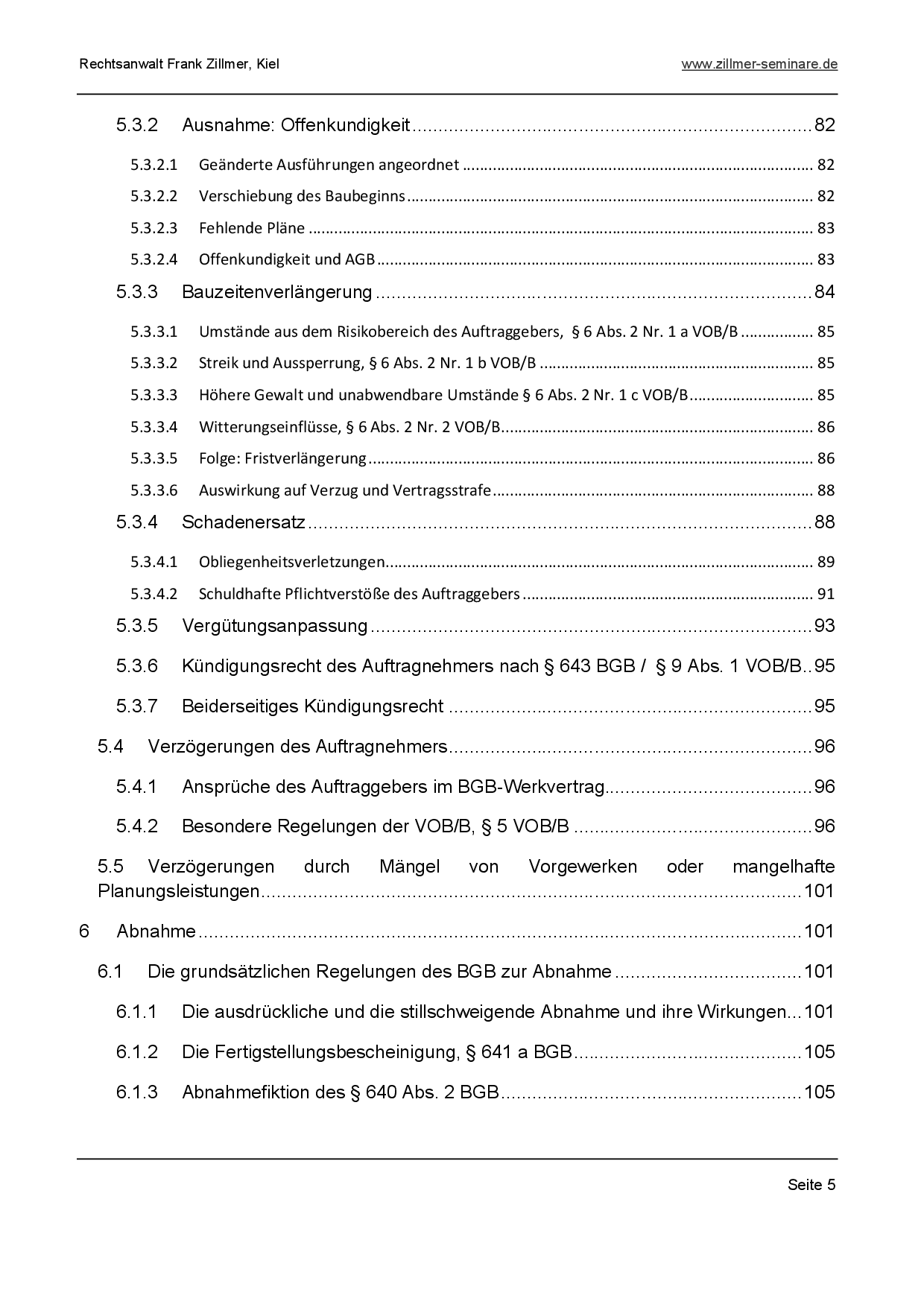 VOB/B Bauvertragsrecht für Architekten Bauleiter VOB/B Bauvertragsrecht für Architekten Bauleiter
