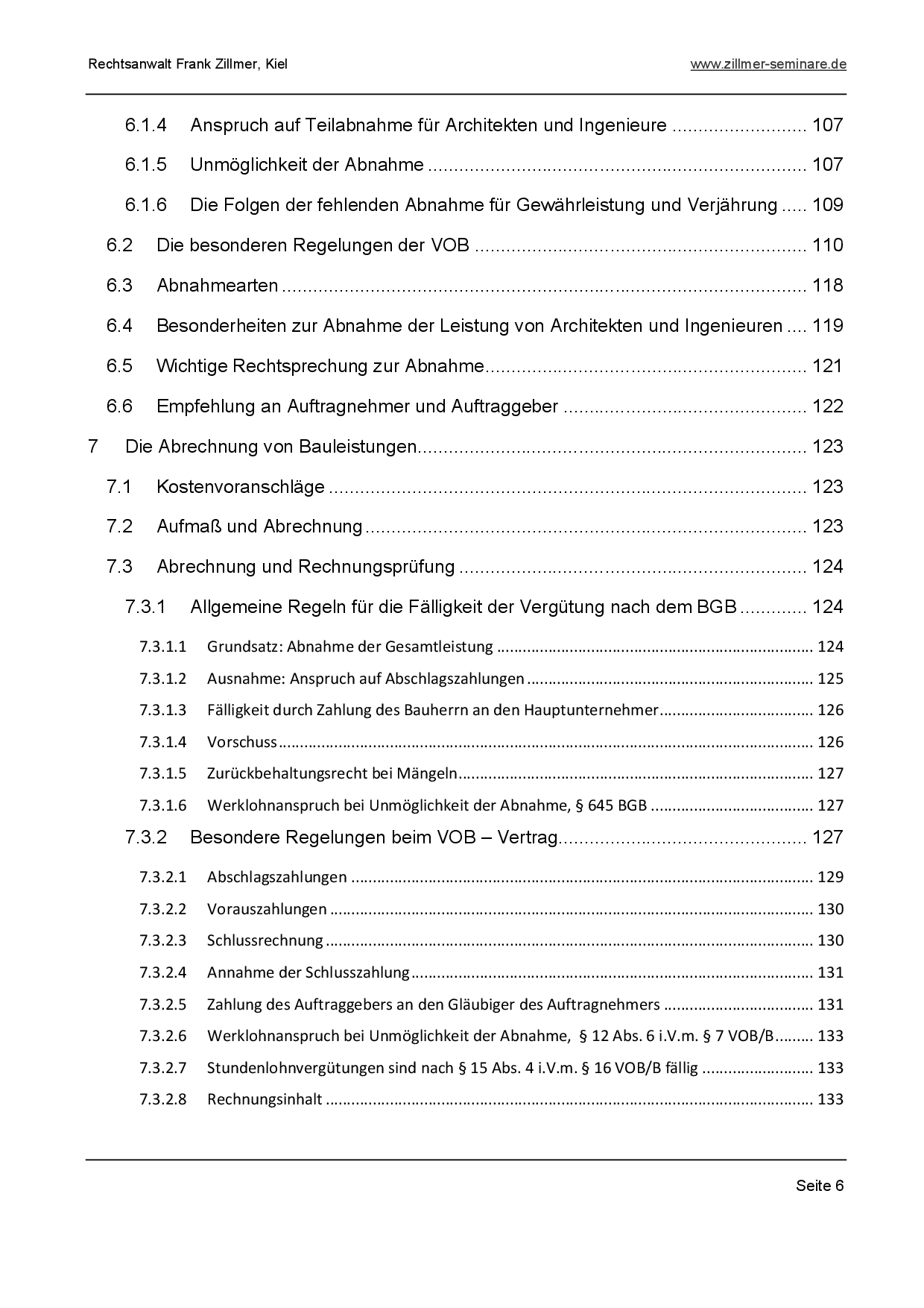 VOB/B Bauvertragsrecht für Architekten Bauleiter VOB/B Bauvertragsrecht für Architekten Bauleiter