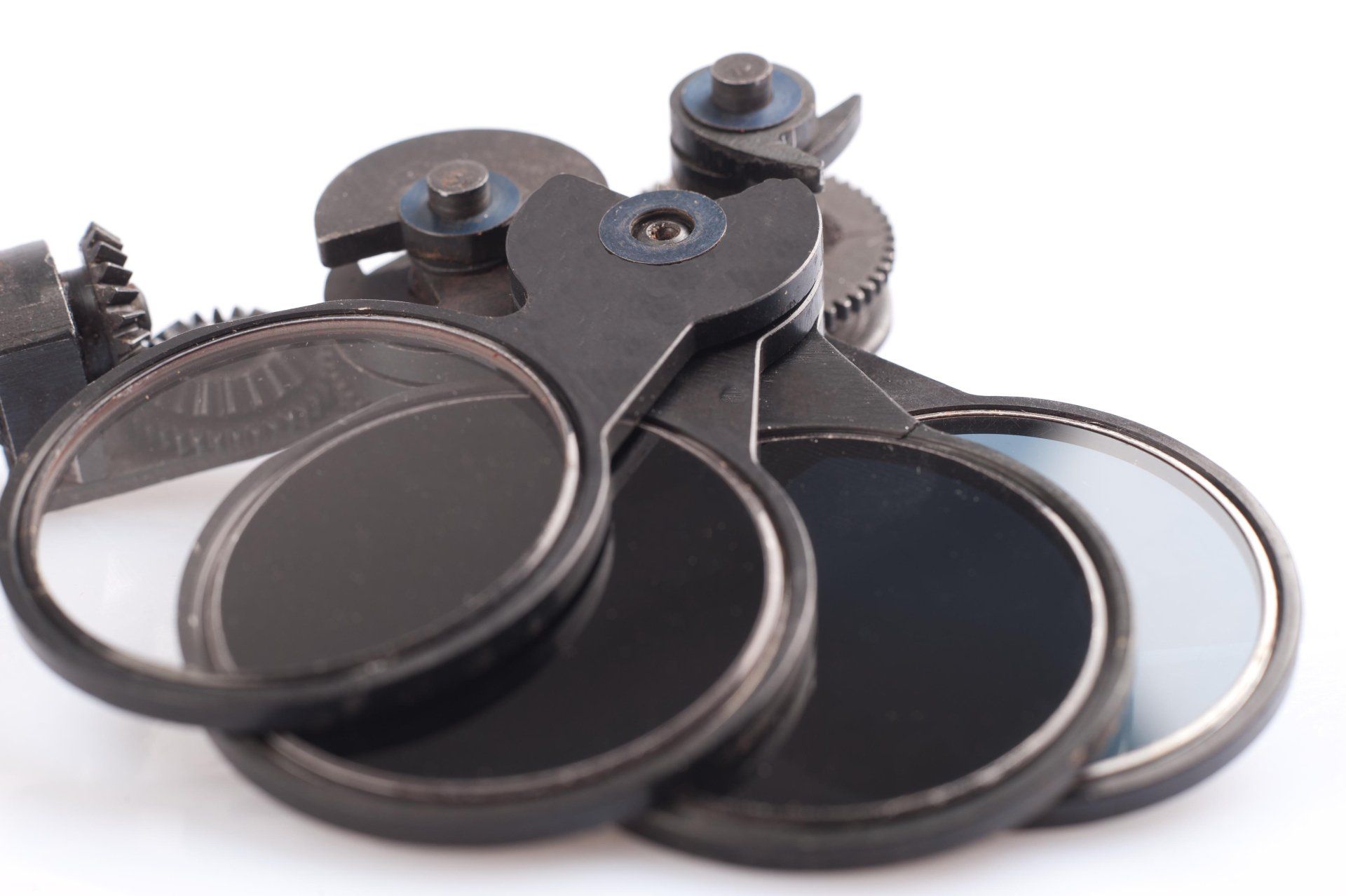 Foto von Filterscheiben eines Fernglases