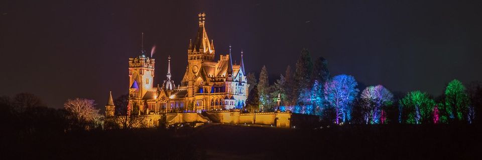 Schloss Drachenburg beim Schlossleuchten 2020