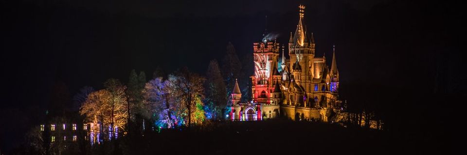 Schloss Drachenburg beim Schlossleuchten 2020