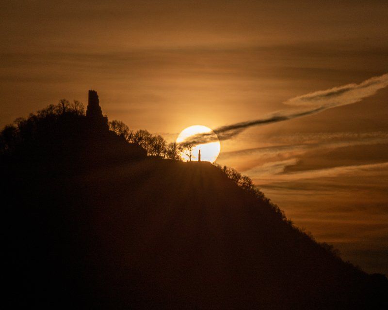Drachenfels Sonnenaufgang