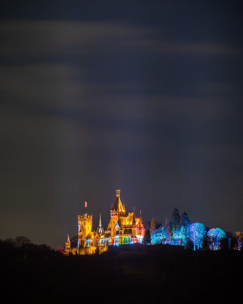 Schloss Drachenburg beim Schlossleuchten 2020