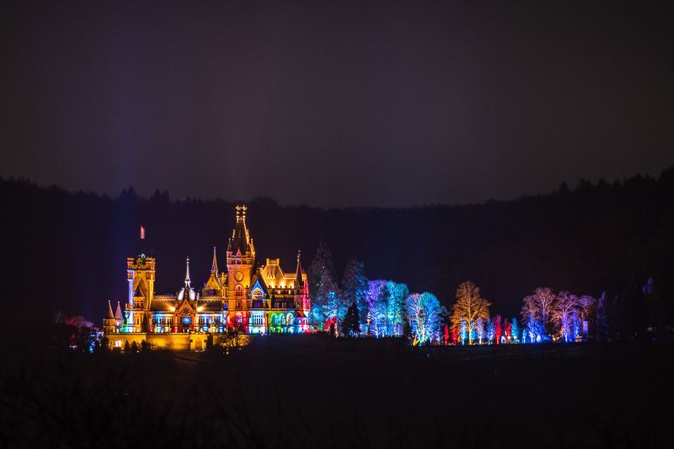Schloss Drachenburg beim Schlossleuchten 2020