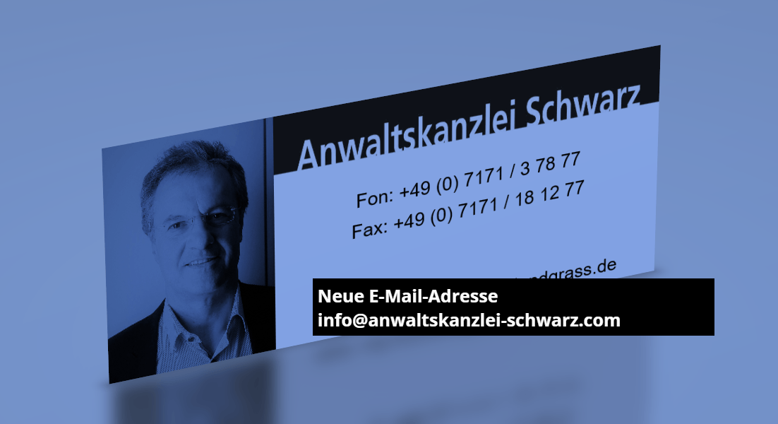 Herzlichen Glückwunsch! Anwaltskanzlei Schwarz