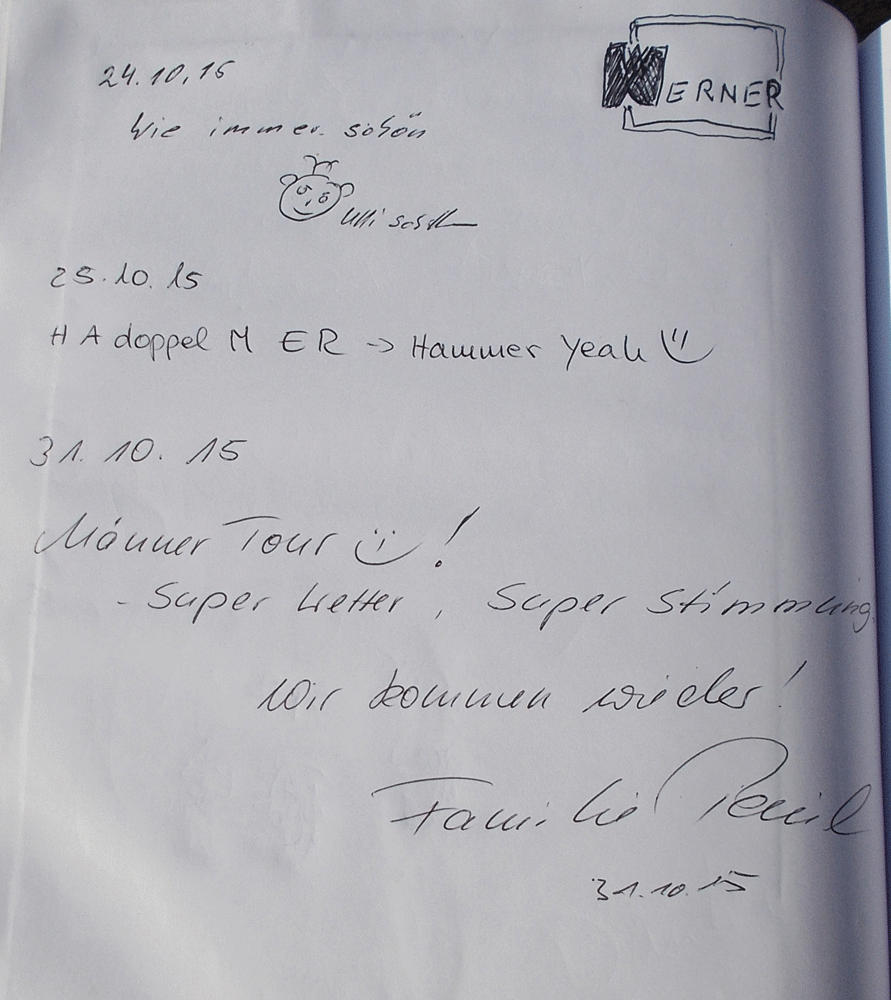 Gästebucheintrag QUADraTOUR 24102015