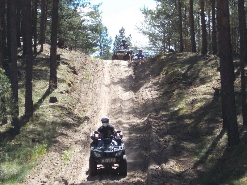 Fahrzeugtestgelände Tour Quad fahren Berlin
