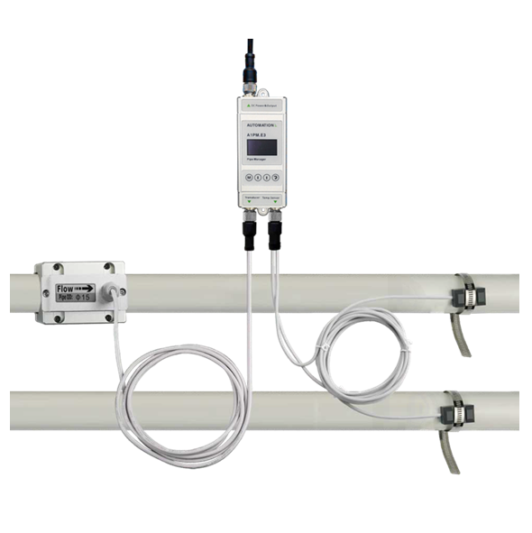 Kompakter Ultraschall Wärmemengen-/Kältemengenzähler mit Thermometer Produktbild